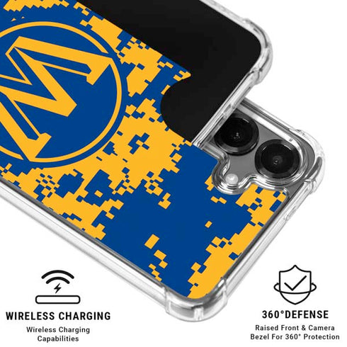 NBA Golden State Warriors Digi Camo Galaxy S26 Plus Clear Case