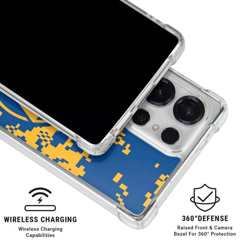 NBA Golden State Warriors Digi Camo Galaxy S26 Ultra Clear Case