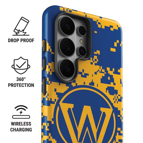 NBA Golden State Warriors Digi Camo Galaxy S26 Ultra Impact Case