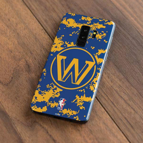 NBA Golden State Warriors Digi Camo Galaxy S9 Plus Skin