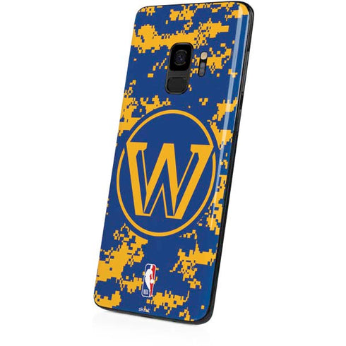 NBA Golden State Warriors Digi Camo Galaxy S9 Skin