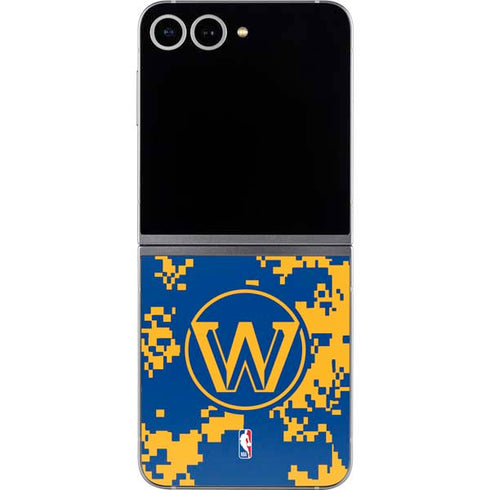 NBA Golden State Warriors Digi Camo Galaxy Z Flip6 Skin