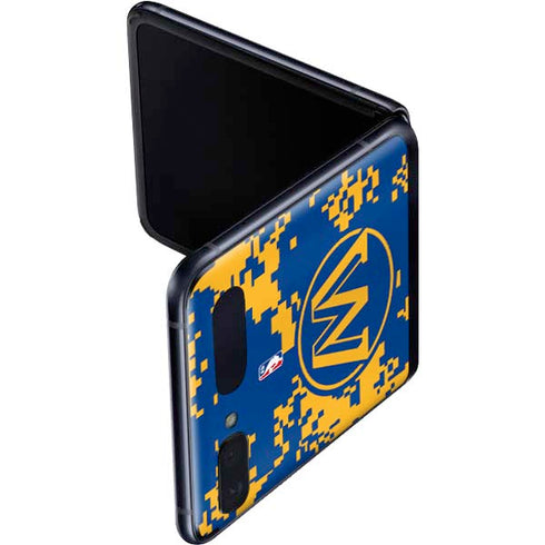 NBA Golden State Warriors Digi Camo Galaxy Z Flip Skin