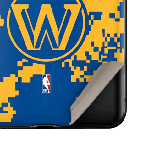 NBA Golden State Warriors Digi Camo Galaxy Z Flip Skin