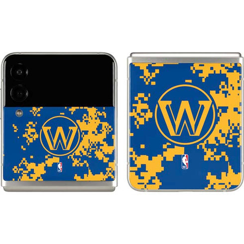 NBA Golden State Warriors Digi Camo Galaxy Z Flip3 5G Skin