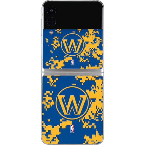 NBA Golden State Warriors Digi Camo Galaxy Z Flip3 5G Skin