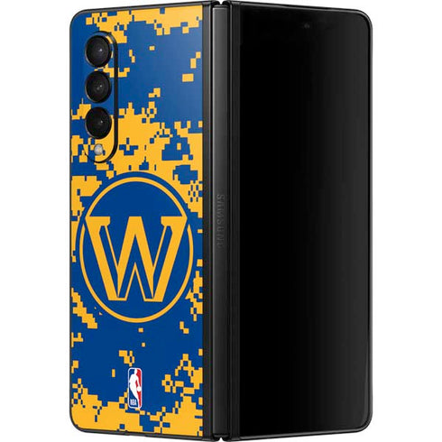 NBA Golden State Warriors Digi Camo Galaxy Z Fold3 5G Skin