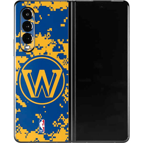 NBA Golden State Warriors Digi Camo Galaxy Z Fold3 5G Skin