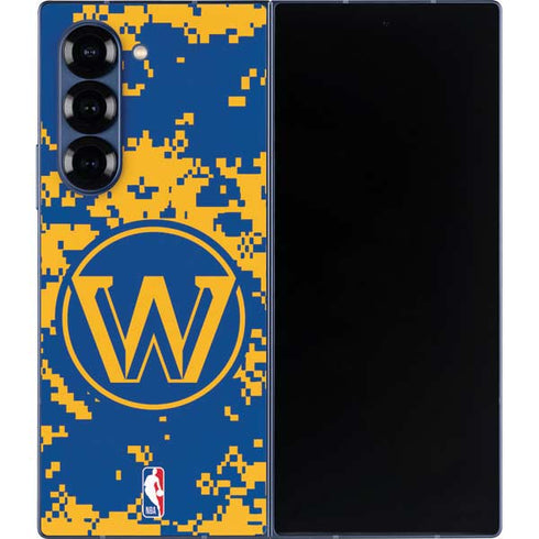 NBA Golden State Warriors Digi Camo Galaxy Z Fold6 Skin