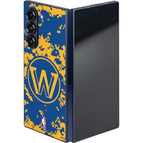 NBA Golden State Warriors Digi Camo Galaxy Z Fold6 Skin