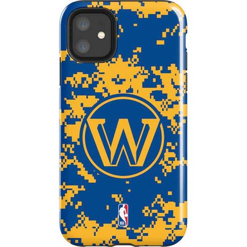 NBA Golden State Warriors Digi Camo iPhone 11 Impact Case