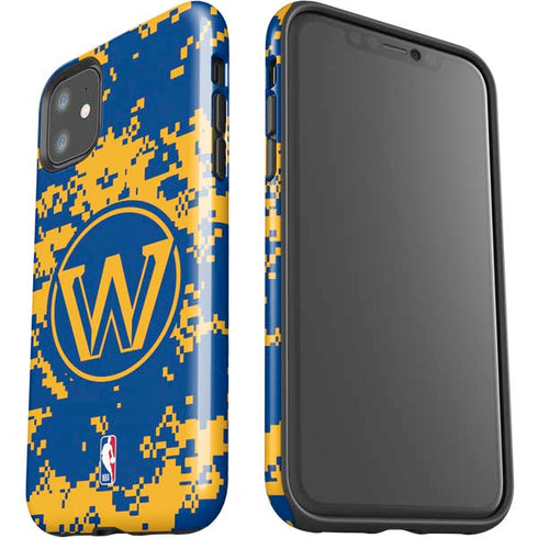 NBA Golden State Warriors Digi Camo iPhone 11 Impact Case