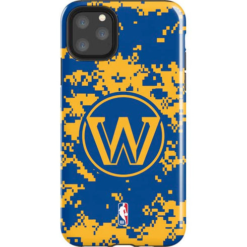 NBA Golden State Warriors Digi Camo iPhone 11 Pro Max Impact Case