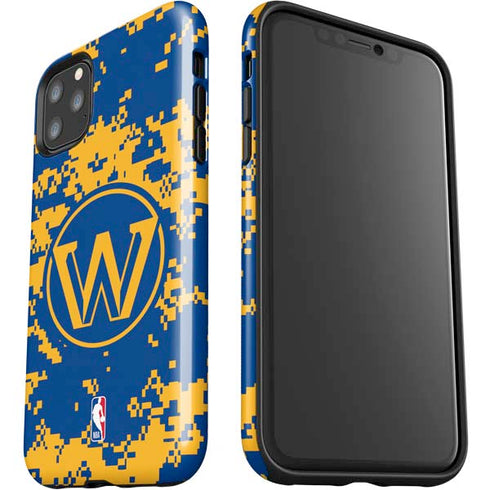 NBA Golden State Warriors Digi Camo iPhone 11 Pro Max Impact Case