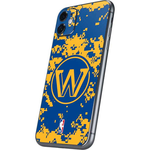 NBA Golden State Warriors Digi Camo iPhone 11 Skin