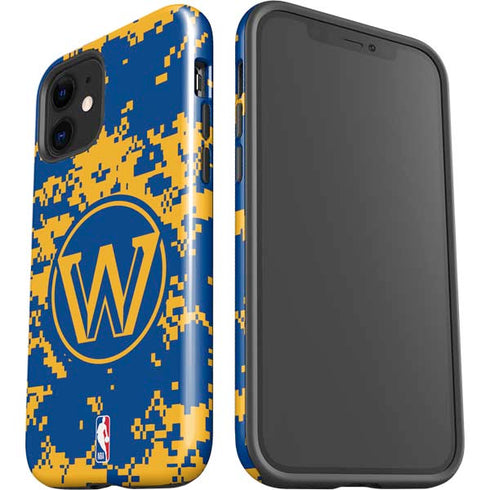 NBA Golden State Warriors Digi Camo iPhone 12 Impact Case