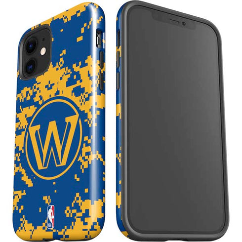 NBA Golden State Warriors Digi Camo iPhone 12 Mini Impact Case