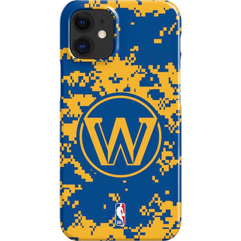 NBA Golden State Warriors Digi Camo iPhone 12 Mini Lite Case