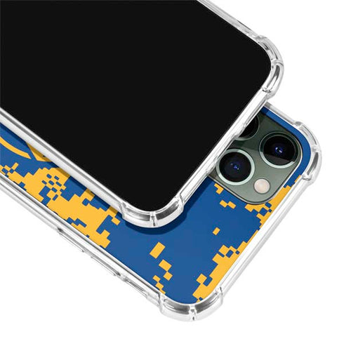 NBA Golden State Warriors Digi Camo iPhone 12 Pro Clear Case