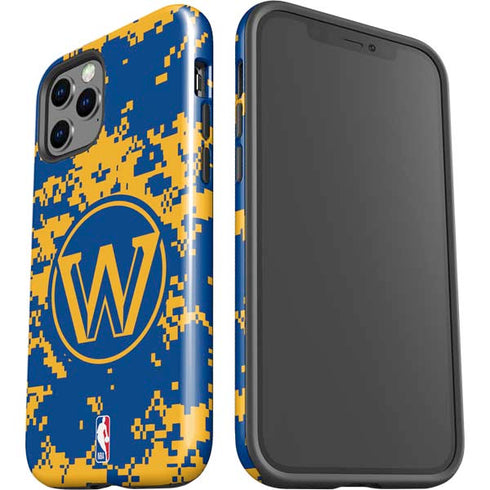 NBA Golden State Warriors Digi Camo iPhone 12 Pro Max Impact Case