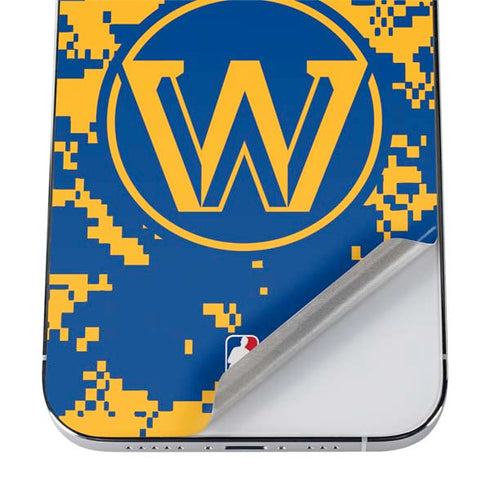 NBA Golden State Warriors Digi Camo iPhone 12 Pro Max Skin