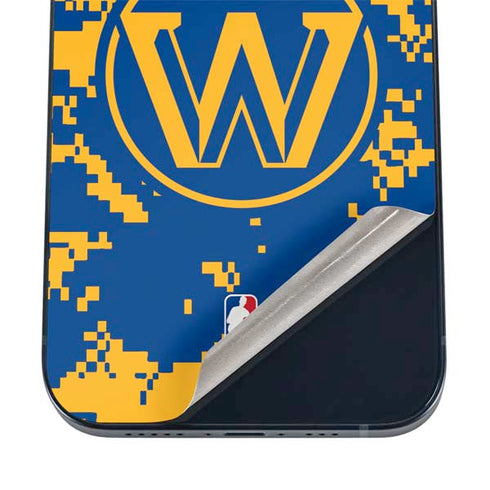 NBA Golden State Warriors Digi Camo iPhone 12 Skin