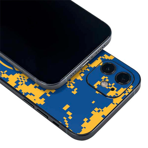 NBA Golden State Warriors Digi Camo iPhone 12 Skin