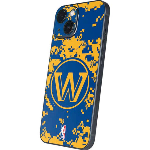 NBA Golden State Warriors Digi Camo iPhone 13 Mini Skin