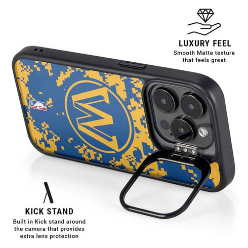 NBA Golden State Warriors Digi Camo iPhone 13 Pro Kickstand Case