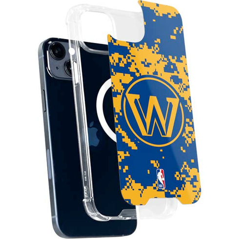 NBA Golden State Warriors Digi Camo iPhone 14 MagSafe Case