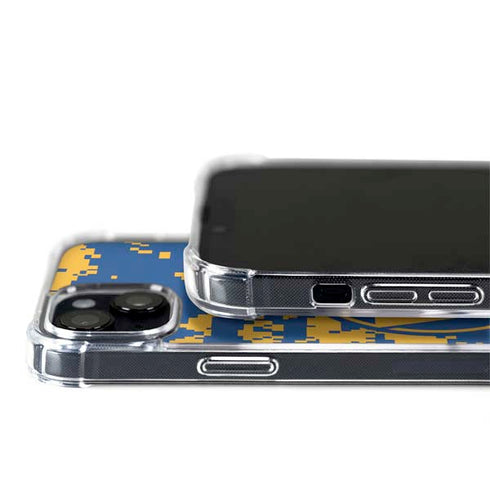 NBA Golden State Warriors Digi Camo iPhone 14 Plus MagSafe Case