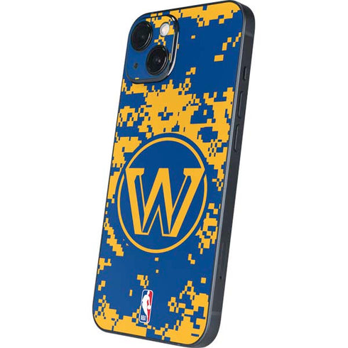 NBA Golden State Warriors Digi Camo iPhone 14 Plus Skin