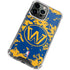 NBA Golden State Warriors Digi Camo iPhone 14 Pro Clear Case