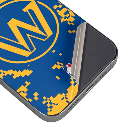 NBA Golden State Warriors Digi Camo iPhone 14 Pro Skin