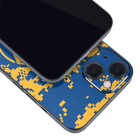 NBA Golden State Warriors Digi Camo iPhone 15 Plus Skin