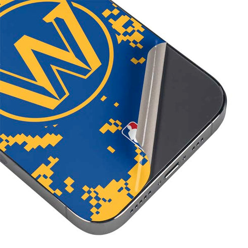 NBA Golden State Warriors Digi Camo iPhone 15 Pro Max Skin