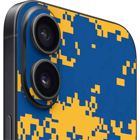 NBA Golden State Warriors Digi Camo iPhone 16 Plus Skin