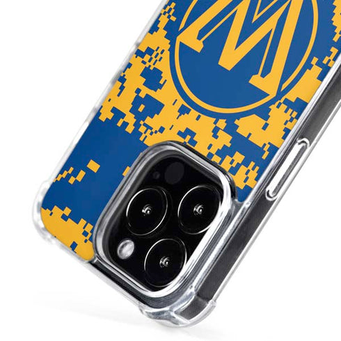 NBA Golden State Warriors Digi Camo iPhone 16 Pro MagSafe Case