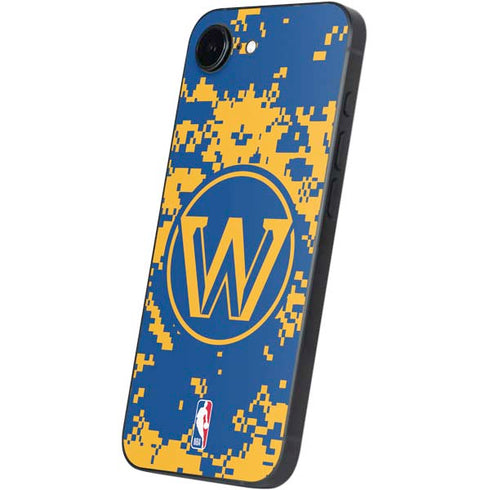 NBA Golden State Warriors Digi Camo iPhone 16e Skin