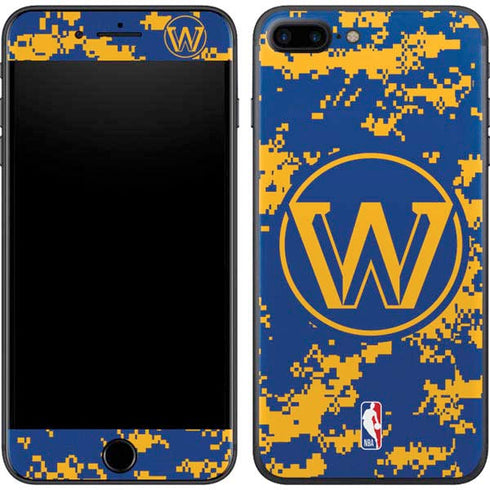 NBA Golden State Warriors Digi Camo iPhone 8 Plus Skin