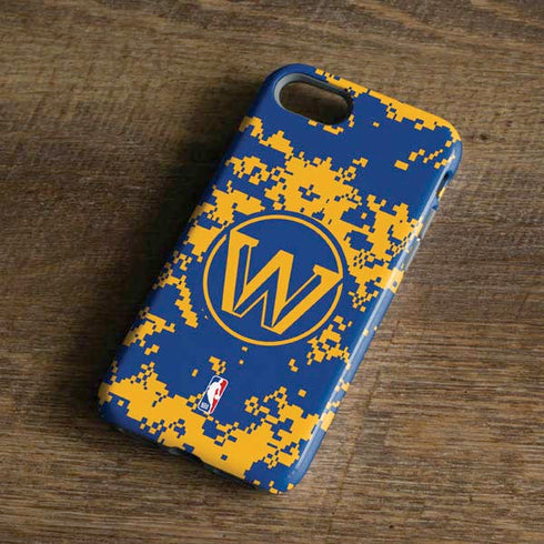 NBA Golden State Warriors Digi Camo iPhone 8 Pro Case
