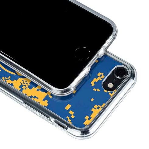 NBA Golden State Warriors Digi Camo iPhone SE (2nd & 3rd Gen) Clear Case