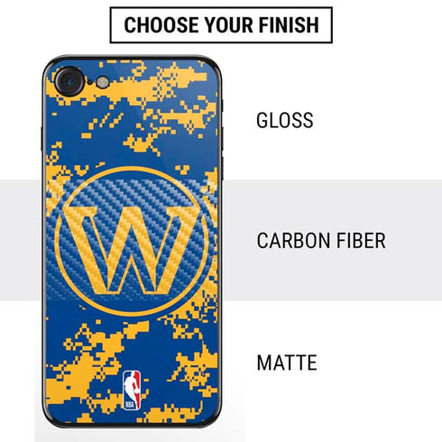 NBA Golden State Warriors Digi Camo iPhone SE (2nd & 3rd Gen) Skin