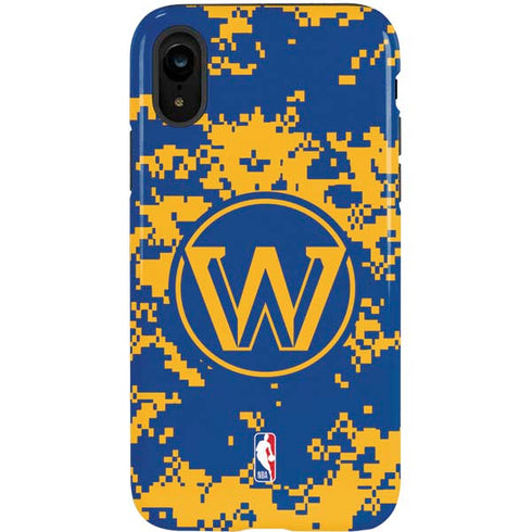 NBA Golden State Warriors Digi Camo iPhone XR Pro Case