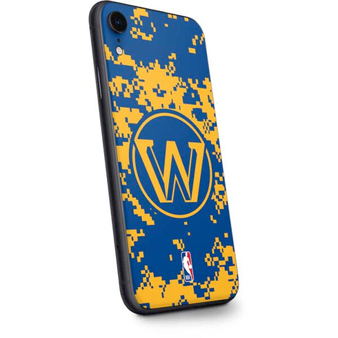 NBA Golden State Warriors Digi Camo iPhone XR Skin