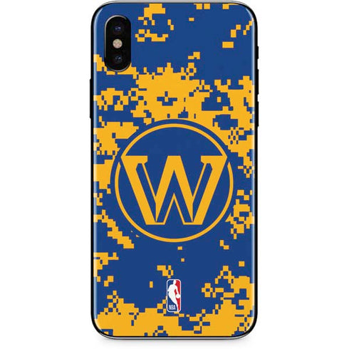 NBA Golden State Warriors Digi Camo iPhone XS Max Skin
