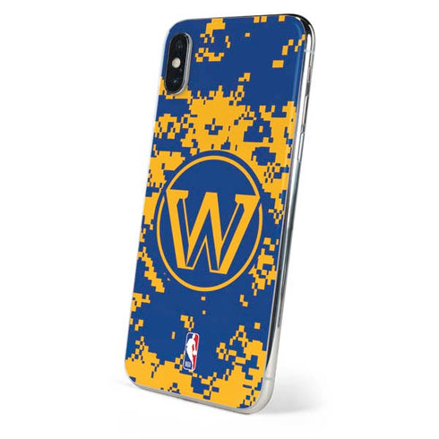 NBA Golden State Warriors Digi Camo iPhone XS Max Skin