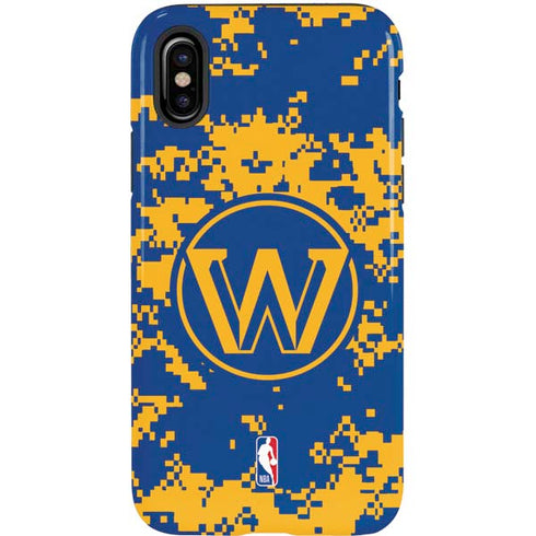 NBA Golden State Warriors Digi Camo iPhone XS Pro Case