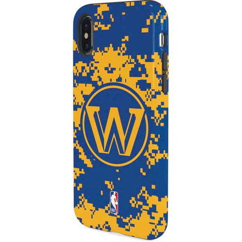NBA Golden State Warriors Digi Camo iPhone XS Pro Case