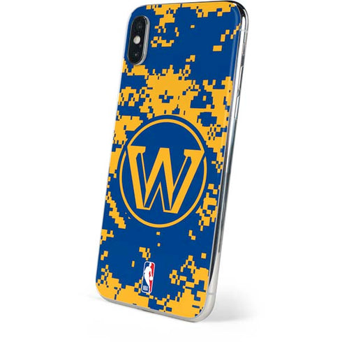 NBA Golden State Warriors Digi Camo iPhone XS Skin